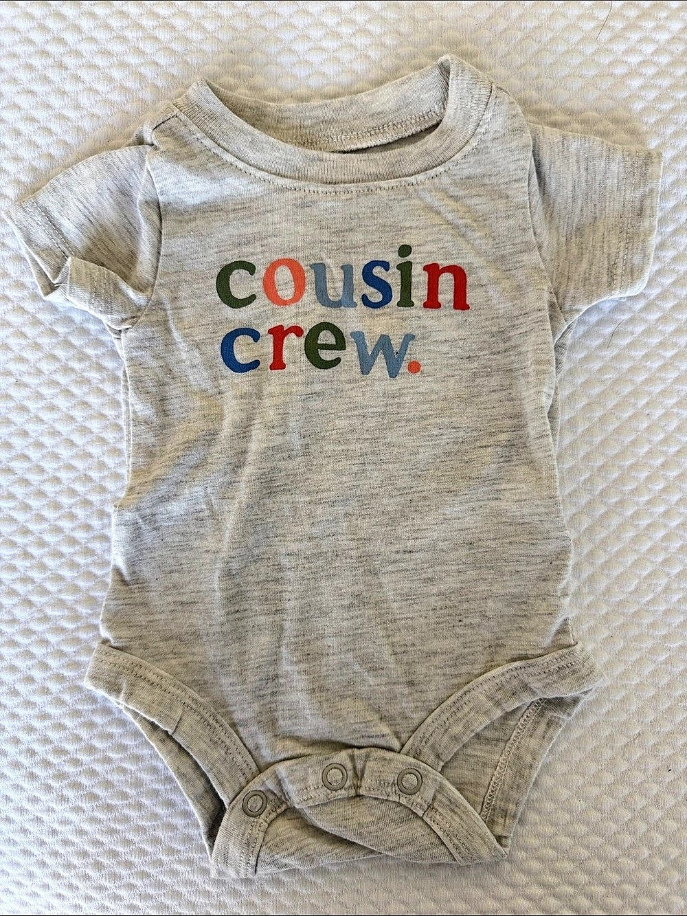 Carter's Baby Cousin Crew Graphic Bodysuit Gray